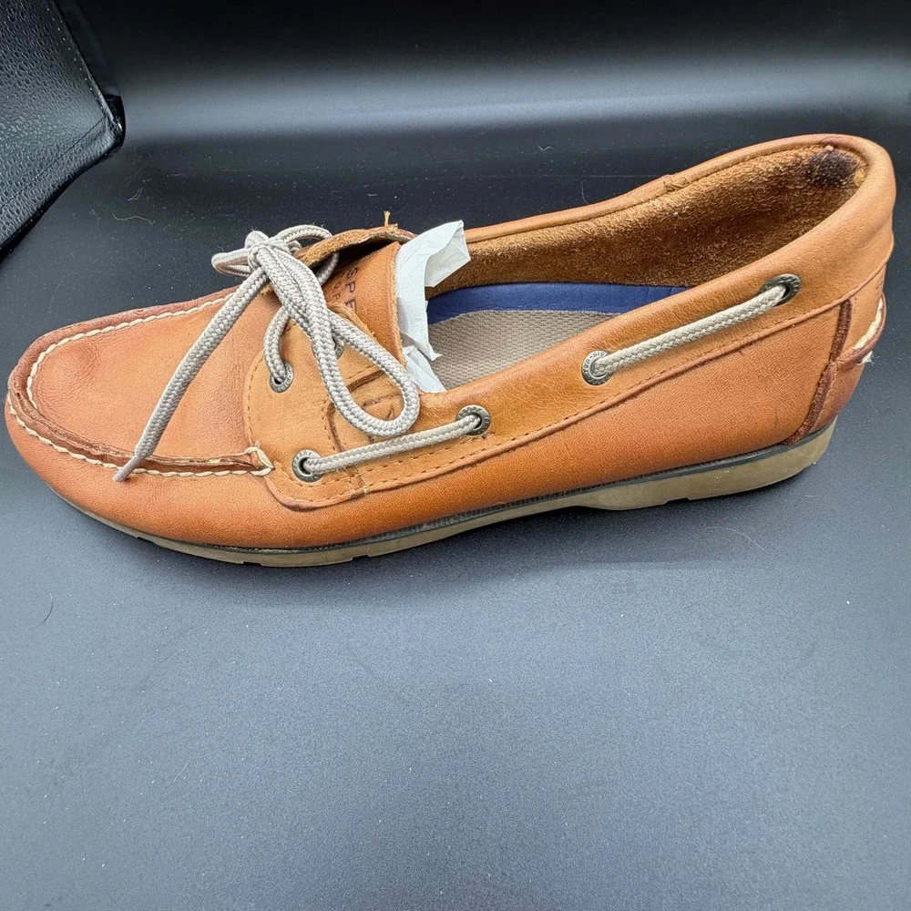 Sperry Top-Sider Mens 10.5 M Authentic Original Leather Boat Shoes Tan 0777894